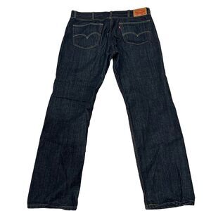 Levi’s 505 Jeans Men’s Tag 38x32 Fit 40x32‎ Blue IRREGULAR Dark Wash Western